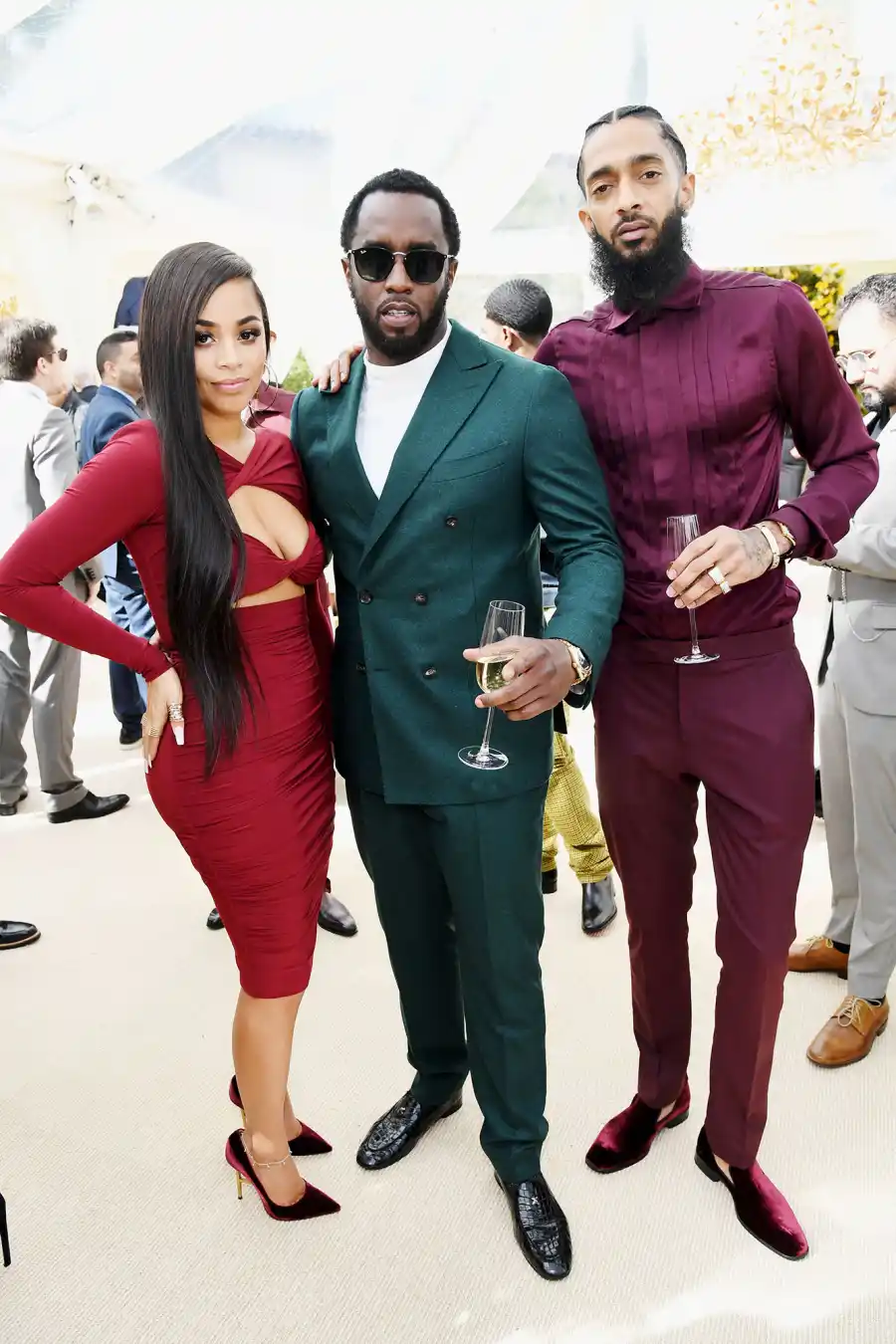 Nipsey Hussle gallery - Lauren London, Diddy and Nipsey Hussle