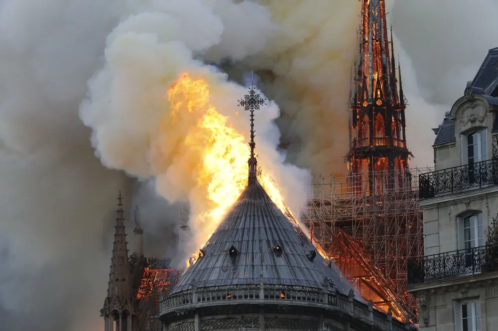 Notre Dame on Fire