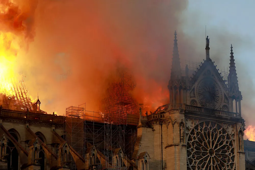 Notre Dame on Fire