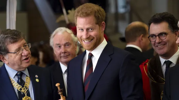 Prince Harry Attends Curry Lunch With Veterans, Says He's 'Very Excited' to Meet Baby Sussex