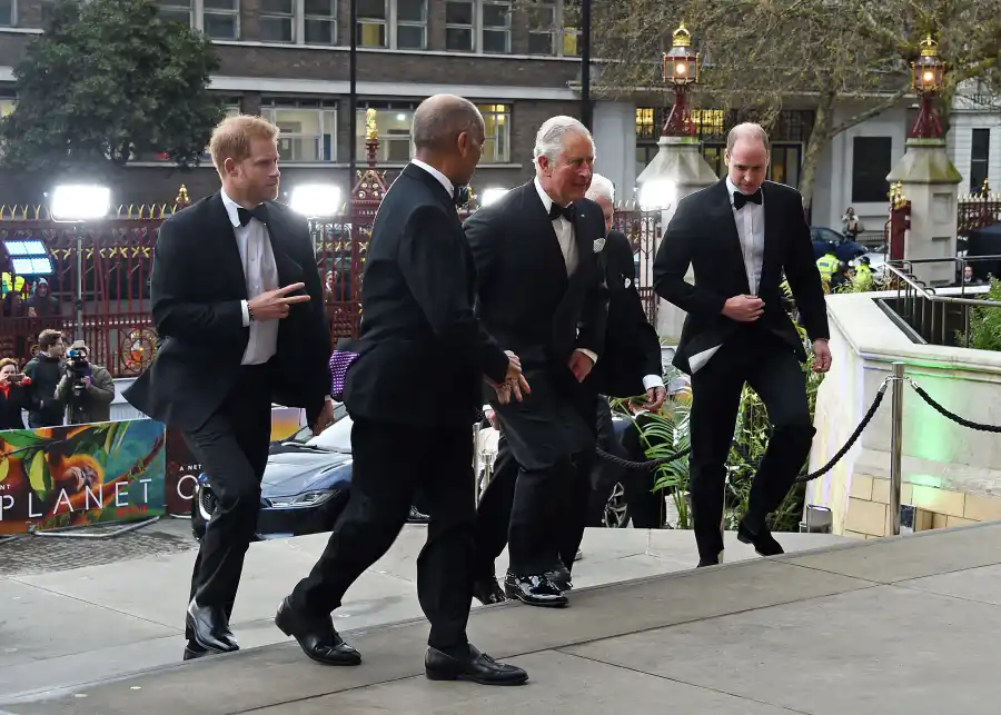 Royal Trio! Prince Charles, Prince William and Prince Harry Step Out Together for Rare Photo