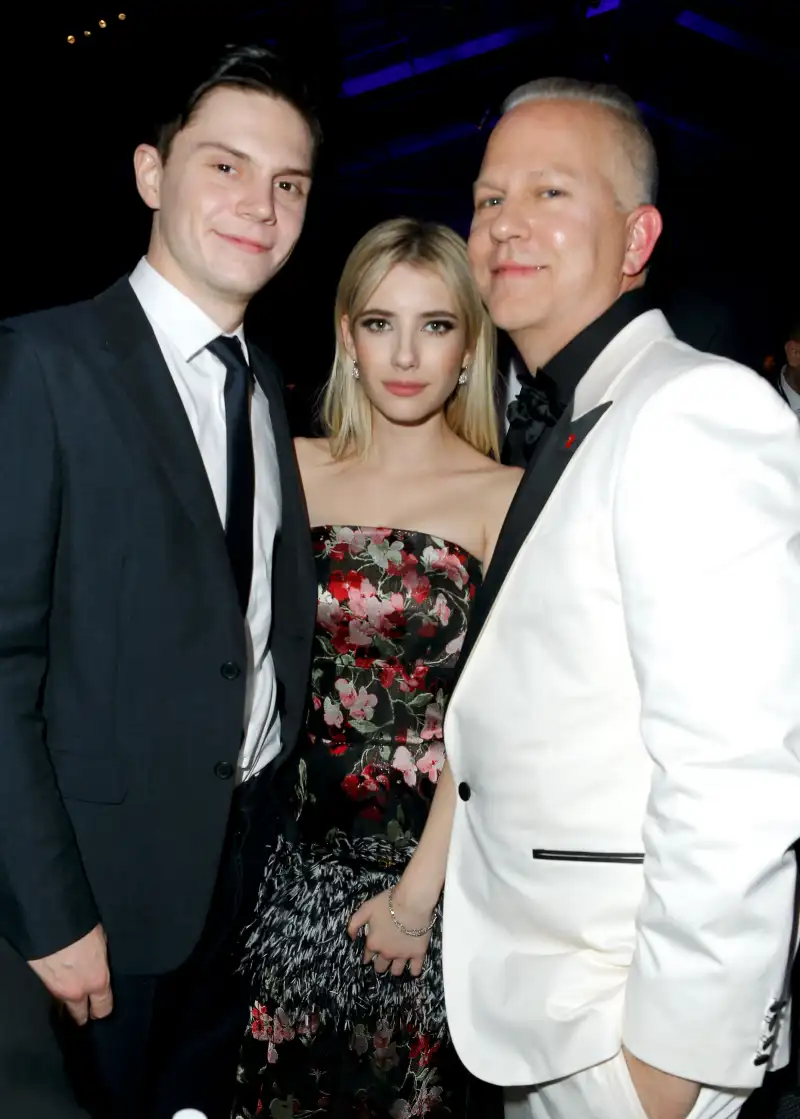 Ryan Murphy Evan Peters Emma Roberts Reunion