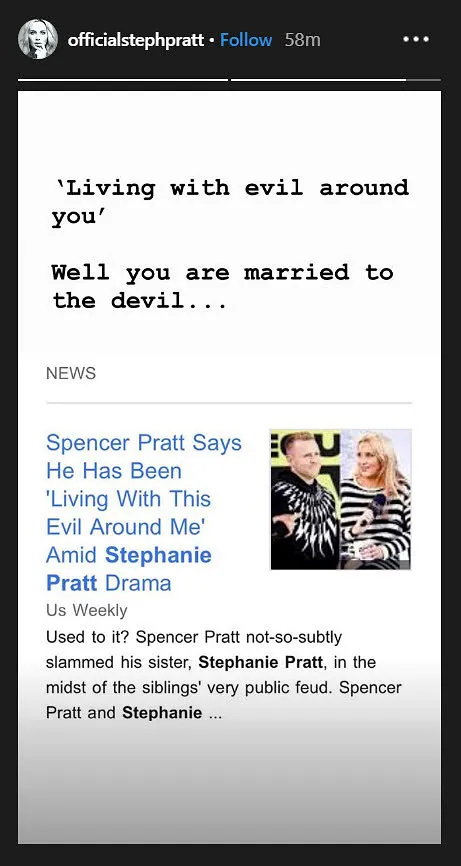 Stephanie Pratt Shades Spencer Pratt