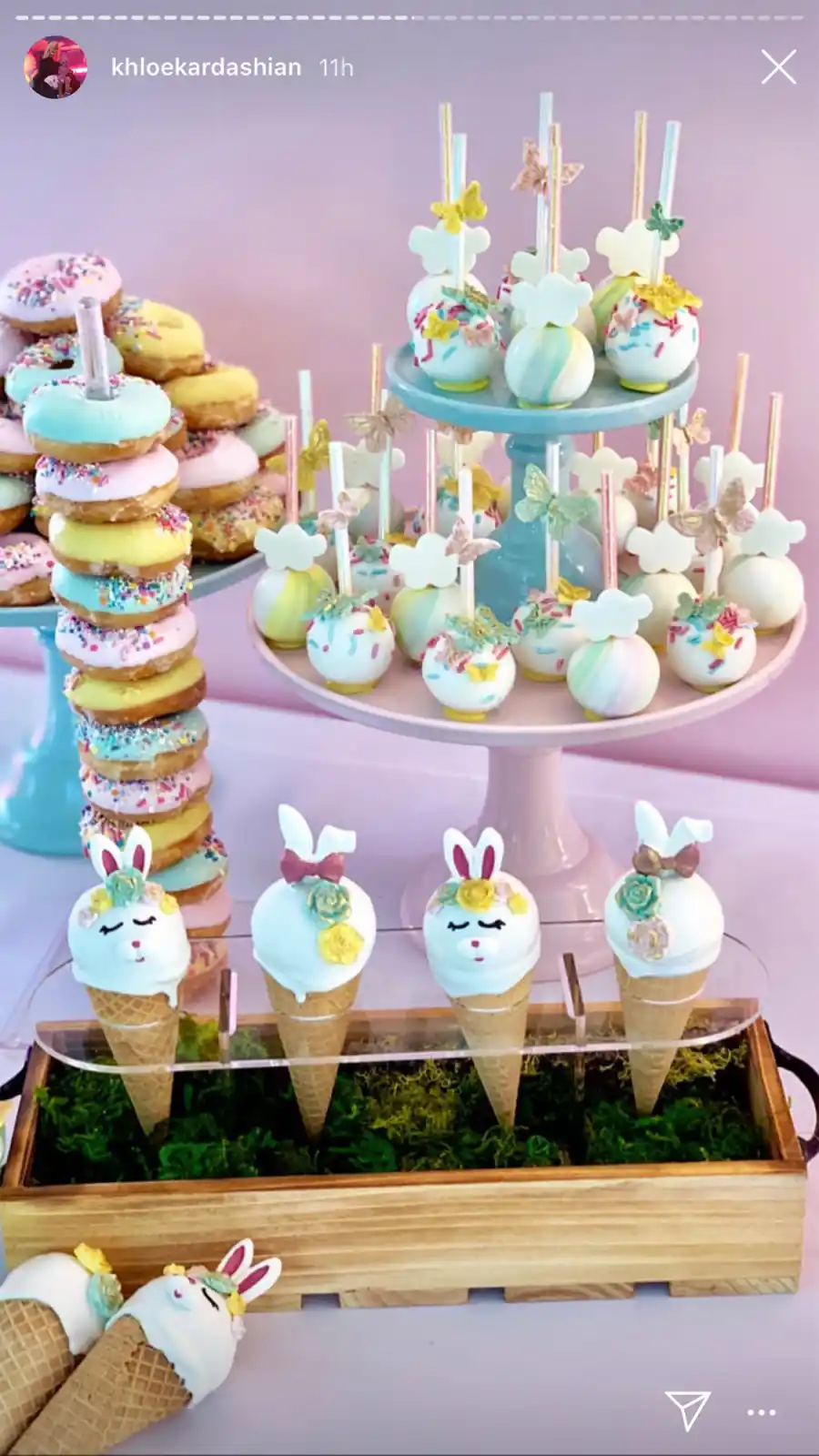 True Thompson Birthday Food