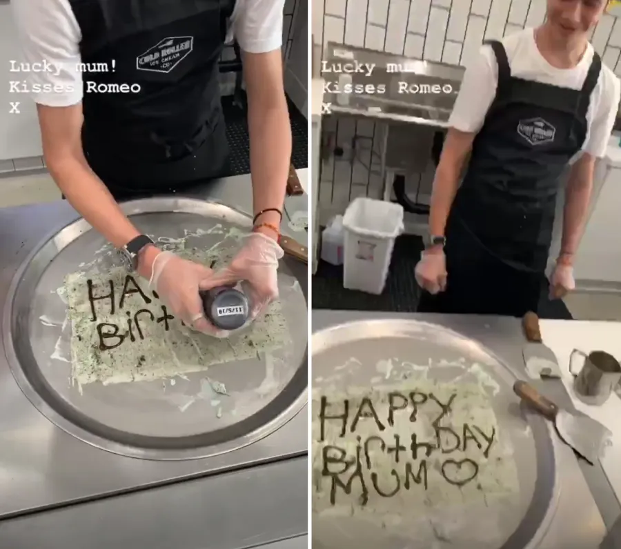 Victoria-Beckham-birthday-Romeo-ice-cream