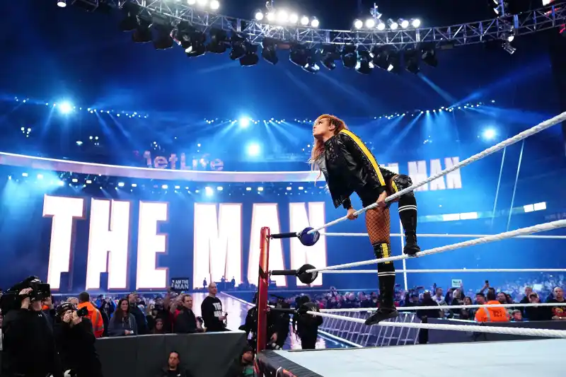 WWE Becky Lynch Slams Ronda Rousey