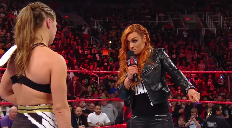 WWE Becky Lynch Slams Ronda Rousey