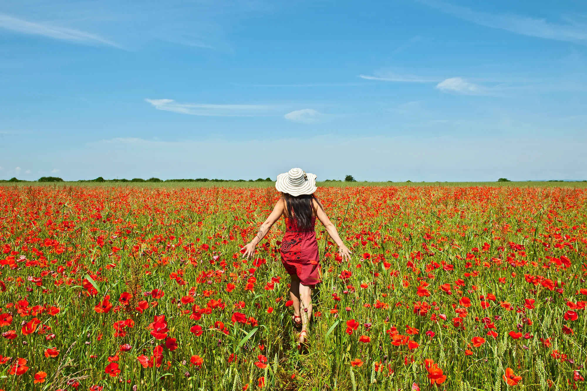 Woman in Flowers