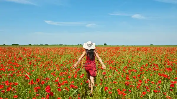 Woman in Flowers