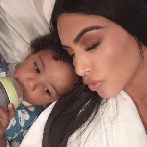 Kim Kardashian's Reaction to Son Having Reaction