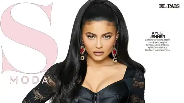 Kylie Jenner on the cover of 'S Moda' maagzine hairstyle hair
