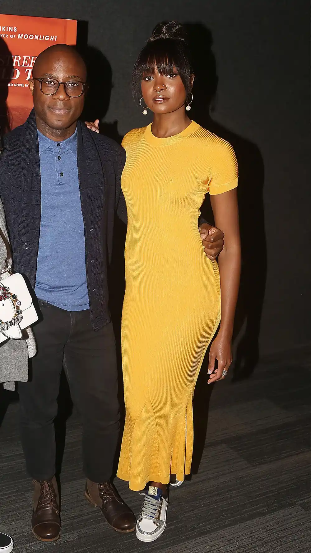 Writer/Director Barry Jenkins and Kiki Layne sneakers