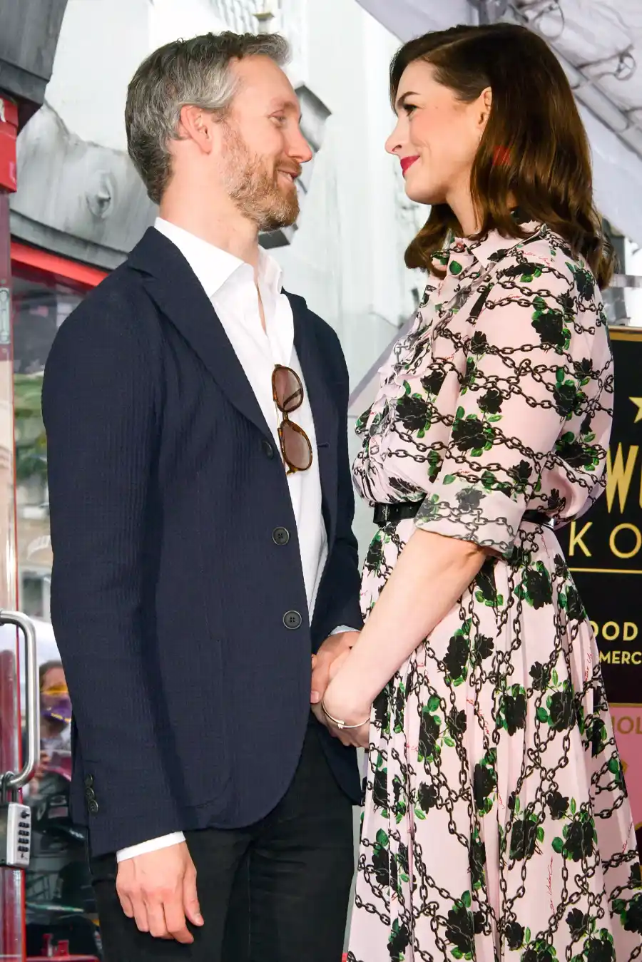 Anne Hathaway and Husband Adam Shulman Snuggle Up in Rare Appearance