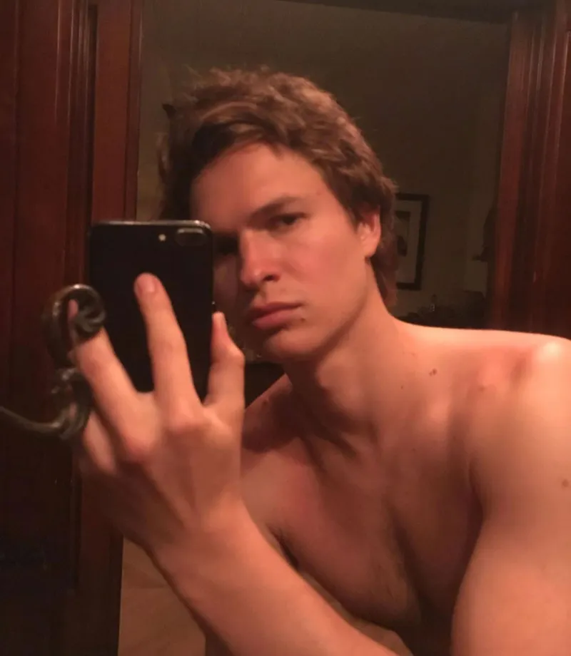 Ansel Elgort Uploads 17 Shirtless Selfies in 10 Minutes Like It’s NBD