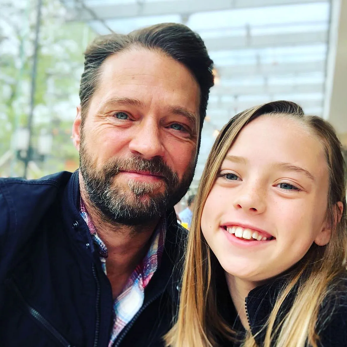 Jason Priestley and his daughter Ava Priestley 90210 School Dance