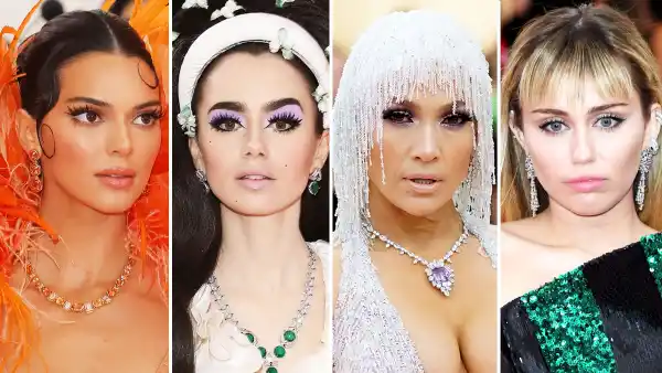 Kendall Jenner, Lily Collins, Jennifer Lopez, and Miley CyrusMet Gala 2019 Red Carpet Jewelry: Best Celebrity Bling