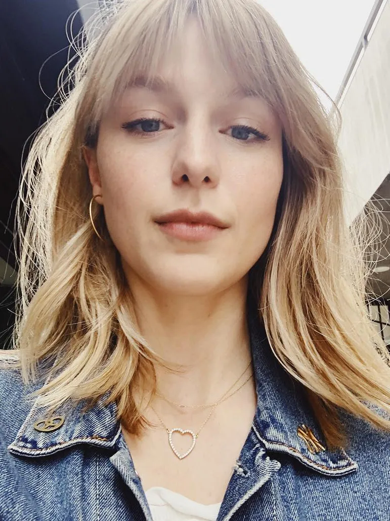 Celebrities With Bangs Melissa Benoist