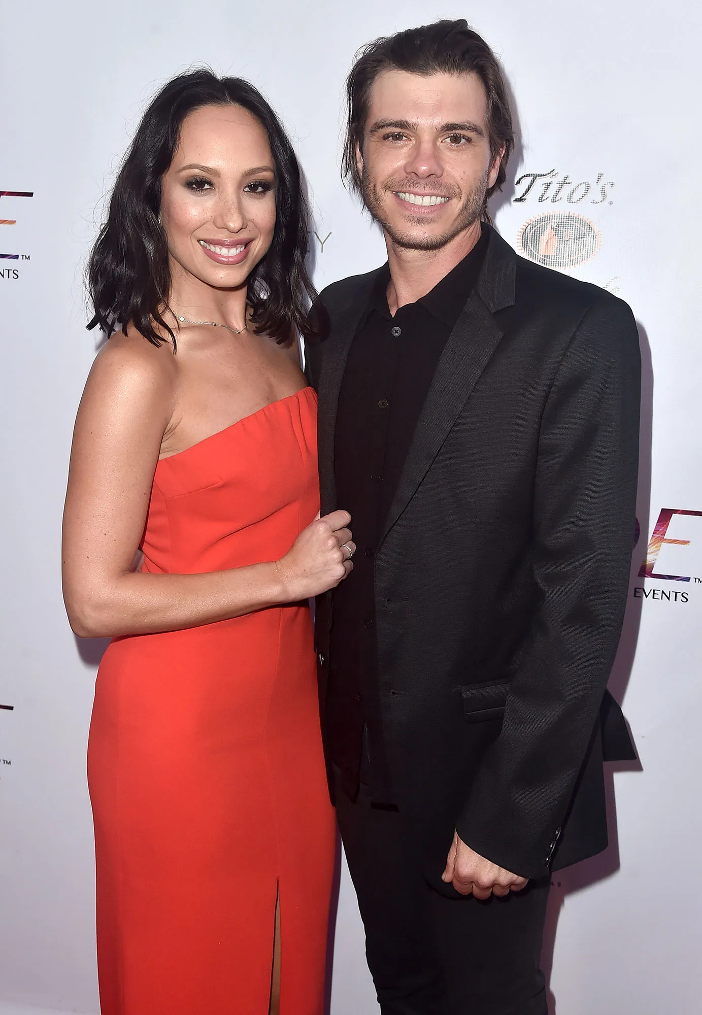 Cheryl Burke and Matthew Lawrence Matching Bathrobes