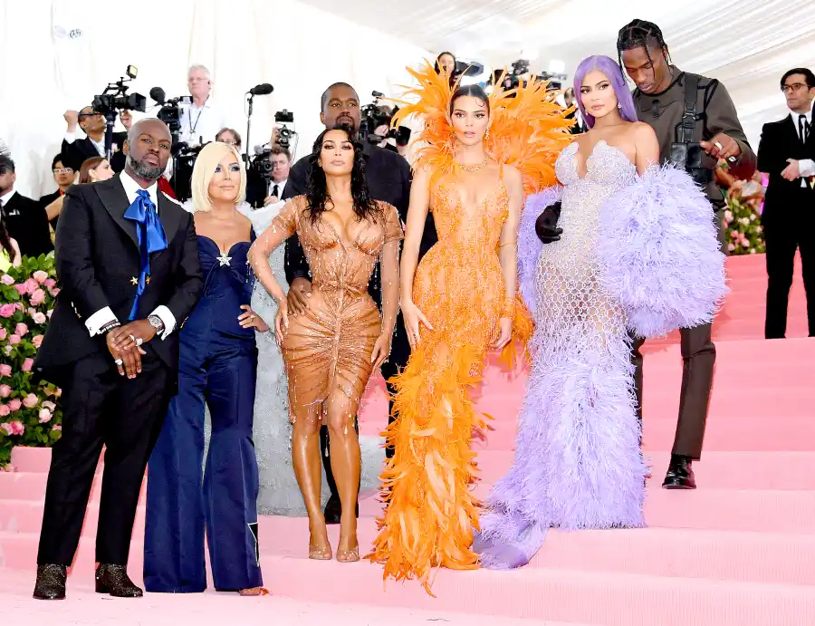 Corey-Gamble,-Kris-Jenner,-Kanye-West,-Kim-Kardashian-West,-Kendall-Jenner,-Kylie-Jenner-and-Travis-Scott-Met-Gala-2019