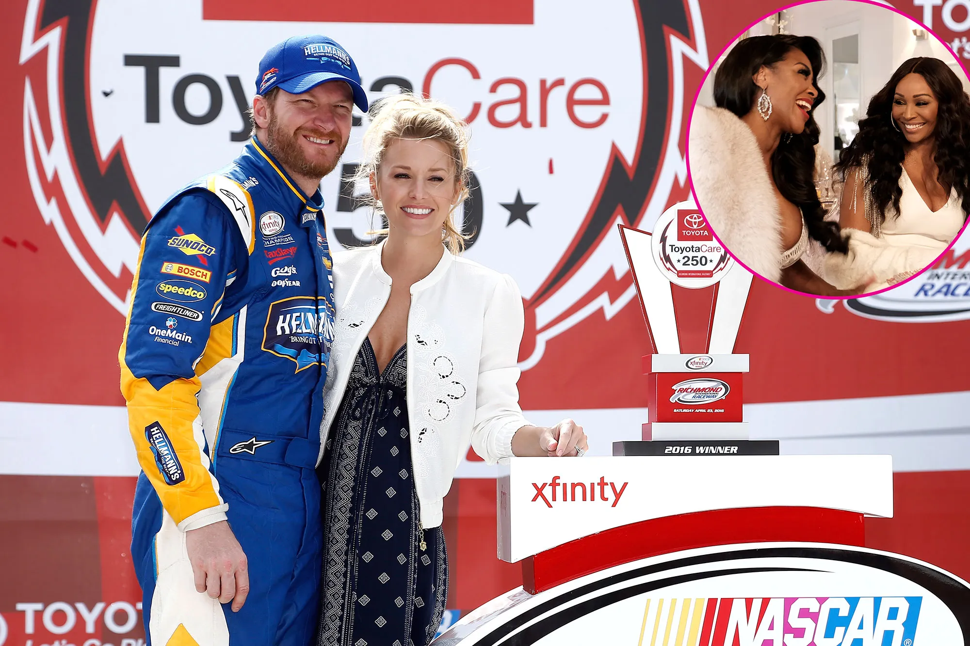 Dale Earnhardt Jr Amy Reimann Kenya Moore, Cynthia Bailey, Shamea Morton Fan of RHOA