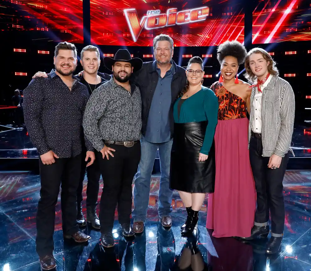 Dexter-Roberts,-Gyth-Rigdon,-Andrew-Sevener,-Blake-Shelton,-Kim-Cherry,-Oliv-Blu,-Carter-Lloyd-Horne