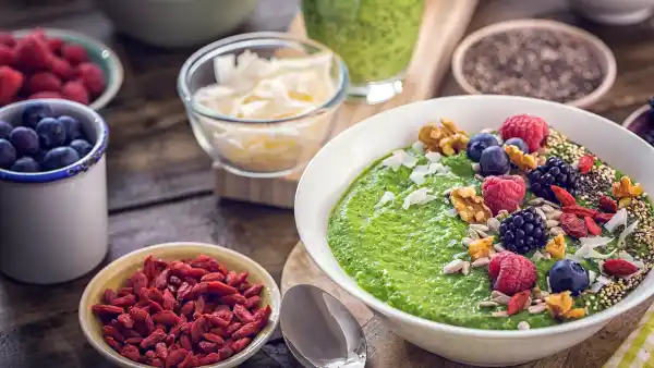 Green breakfast smoothie