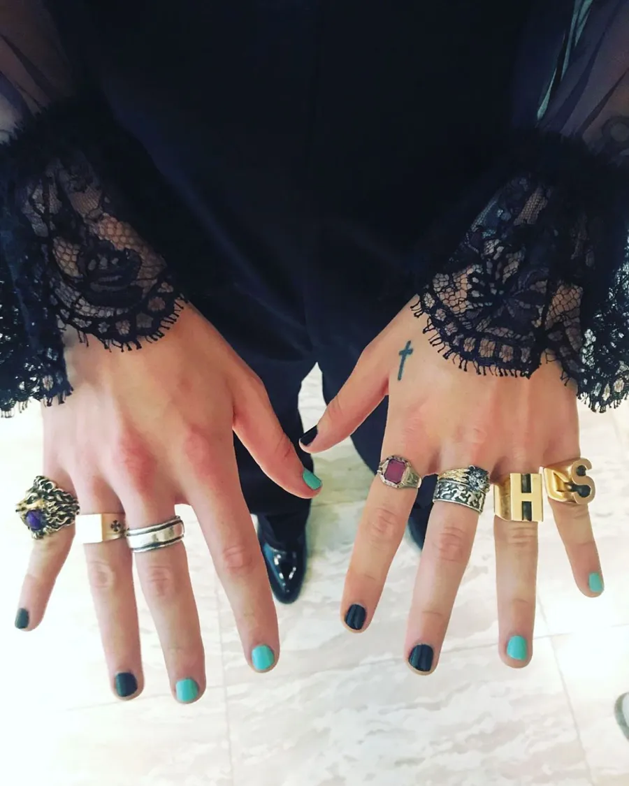 Harry Styles Met Gala 2019 Sheer Blouse Nails