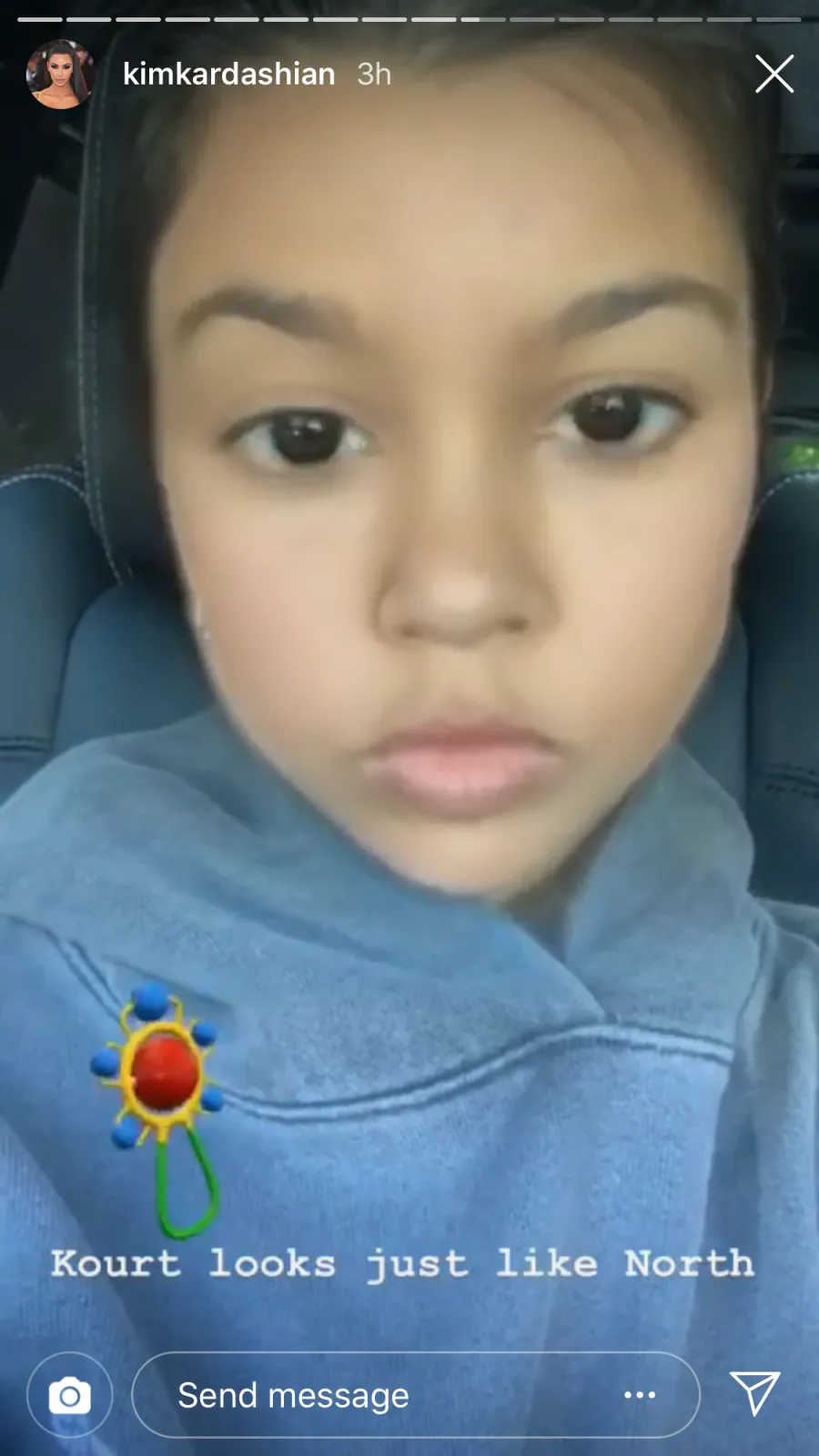 Kim Kardashian, North West, Kourtney Kardashian