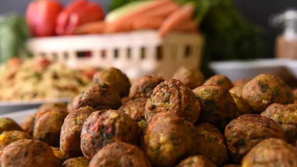 IKEA's Vegan 'meatballs' in Brussels.