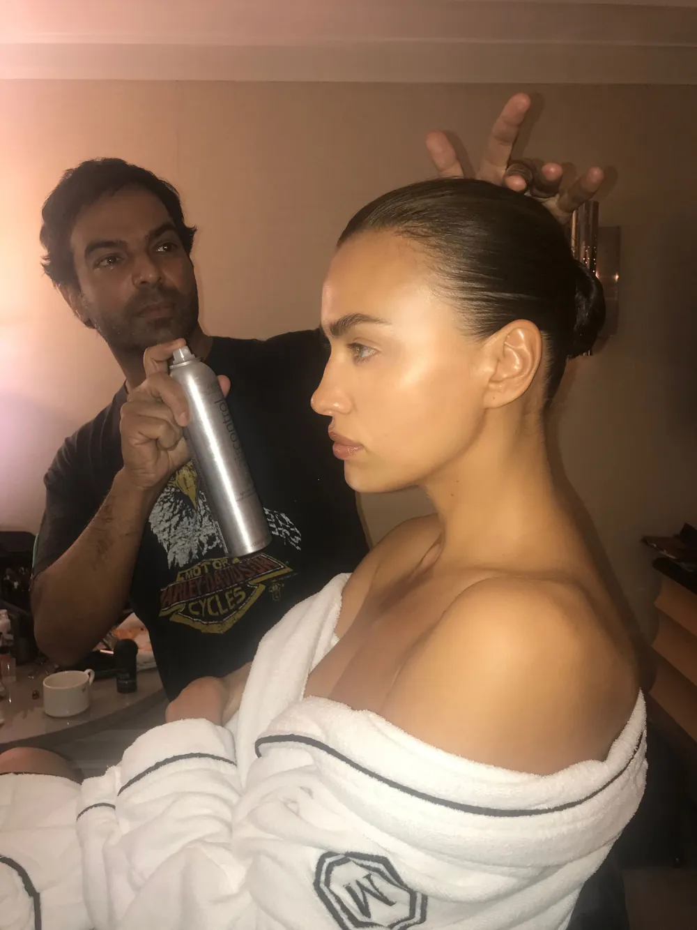Irina-Shayk Harry Josh Told Us How He Got Irina Shayk's Super Sleek Met Gala Hairstyle