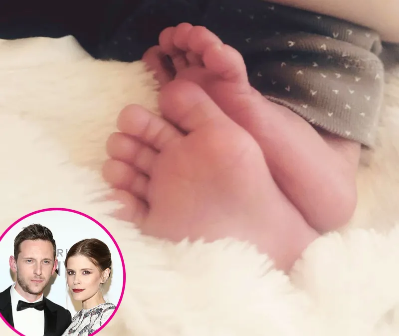 Jamie Bell and Kate Mara Baby Feet