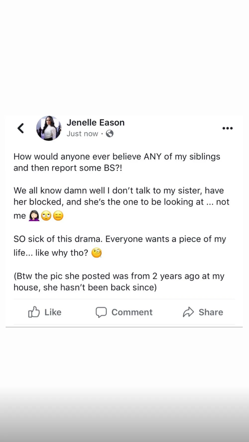 Jenelle Evans Drama CPS Ensley Instagram Story