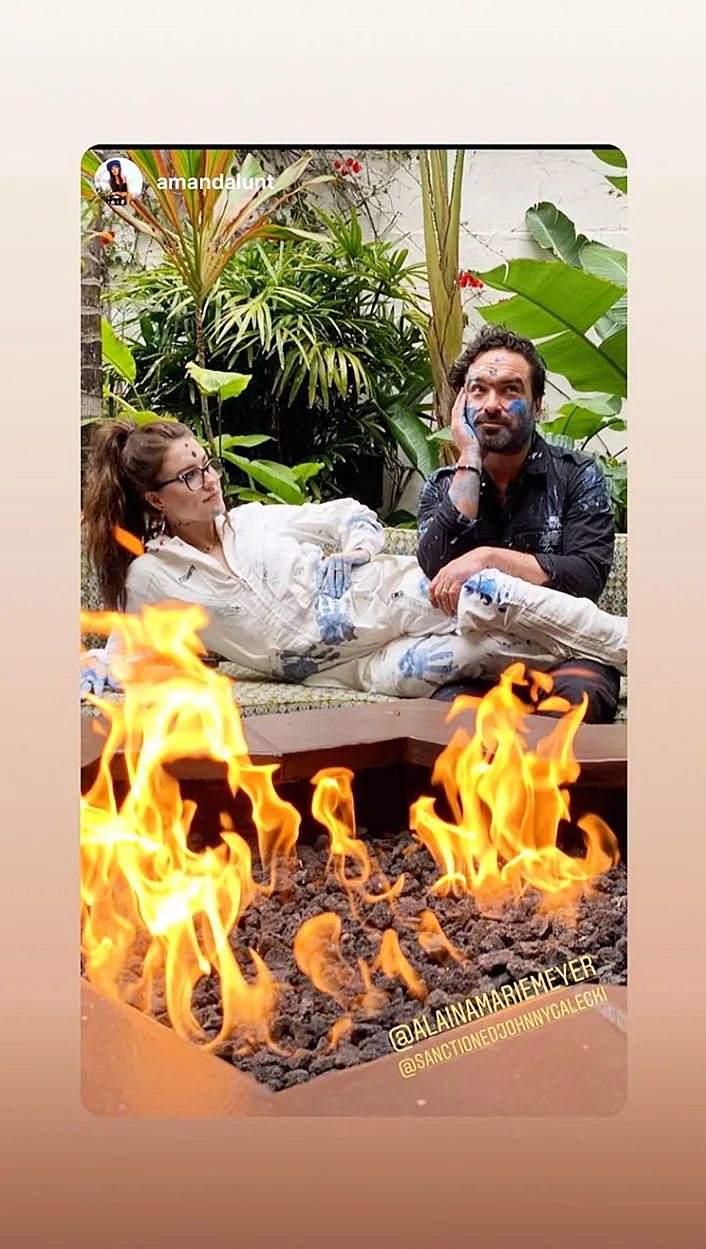 Johnny Galecki Alaina Meyer Gender Reveal Party