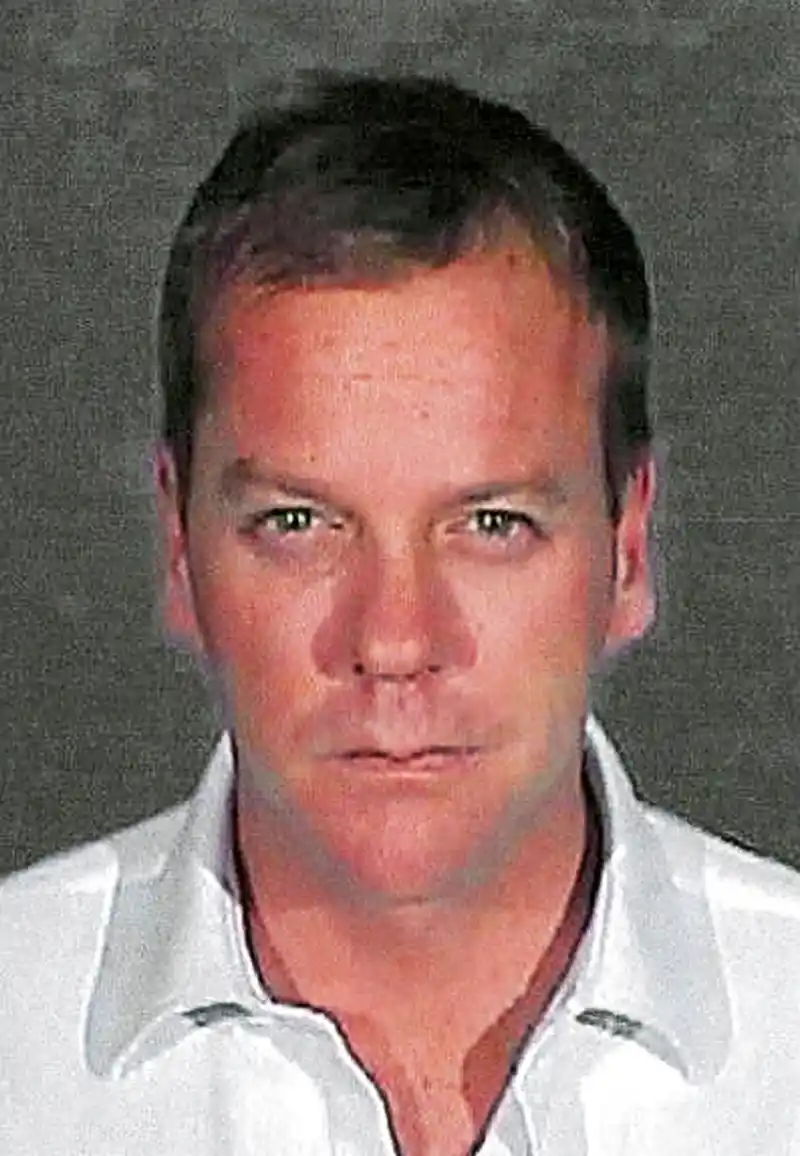 Kiefer Sutherland Mugshot