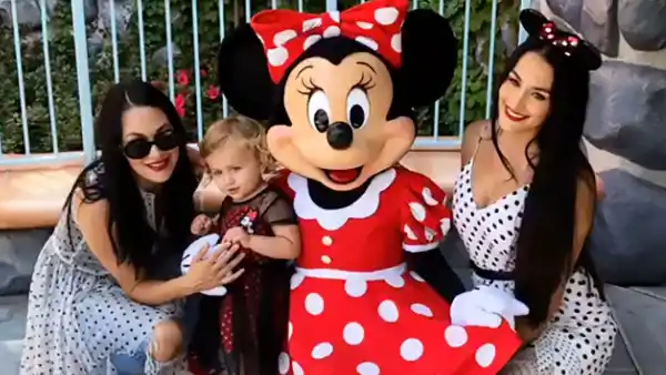 Nikki Bella and Artem Chigvintsev Double Date With Brie Bella at Disneyland