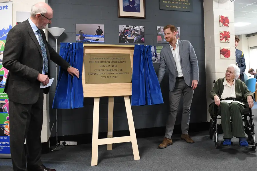 Prince Harry Visits Oxsrad Centre Opened By Princess Diana