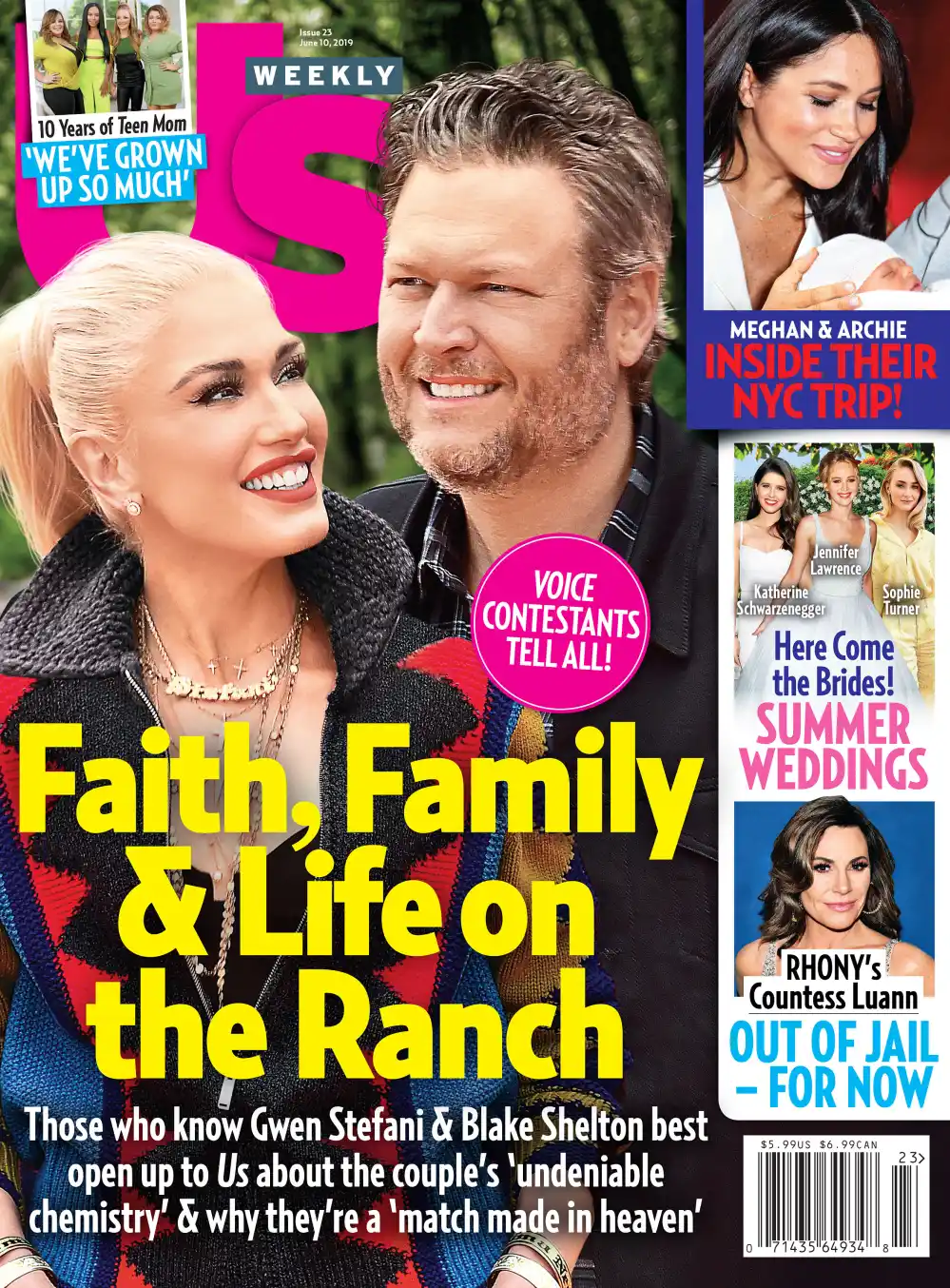 UW2319 Luxury Handbag Shopping Cover Gwen Stefani Blake Shelton