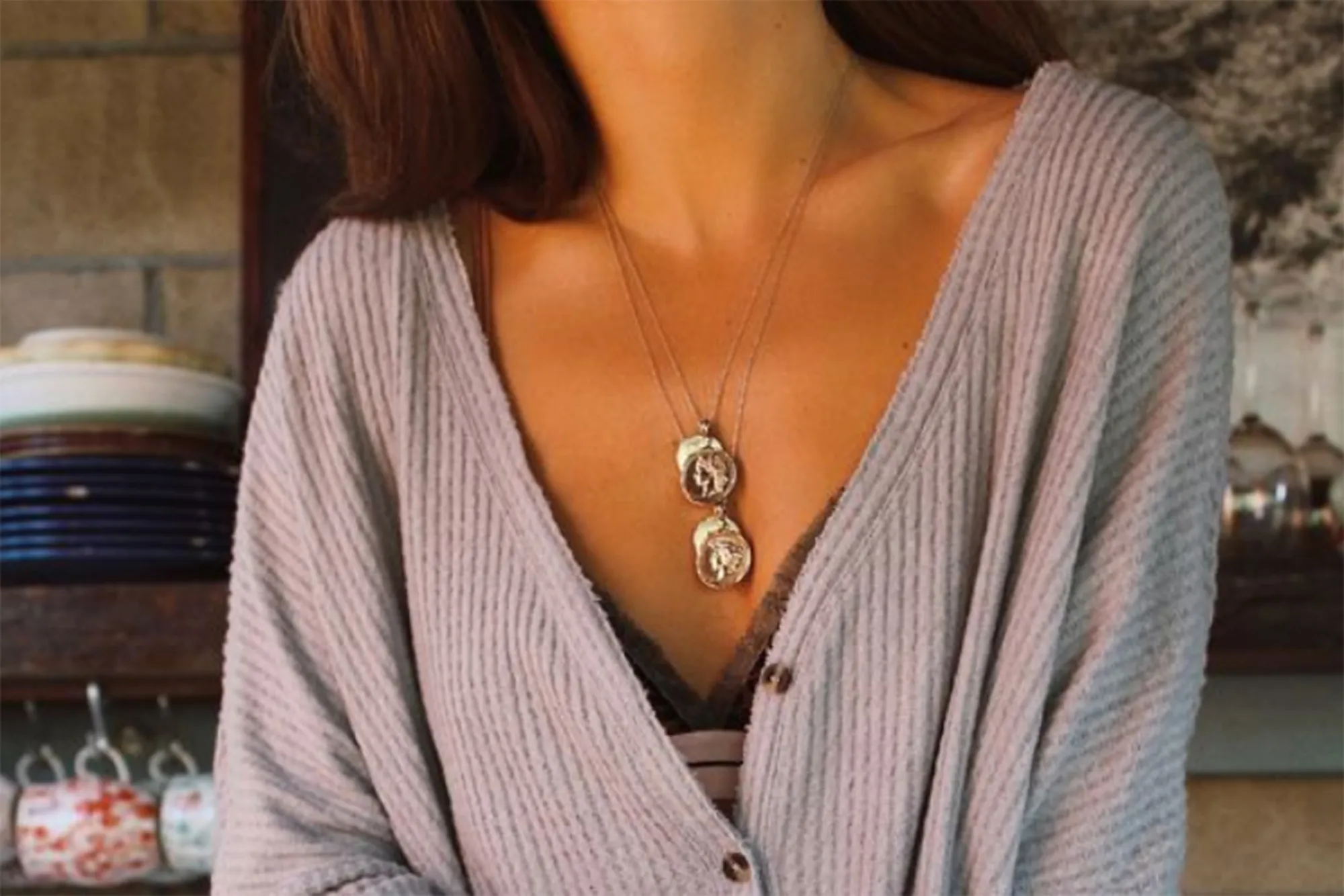 Woman Wearing Thermal