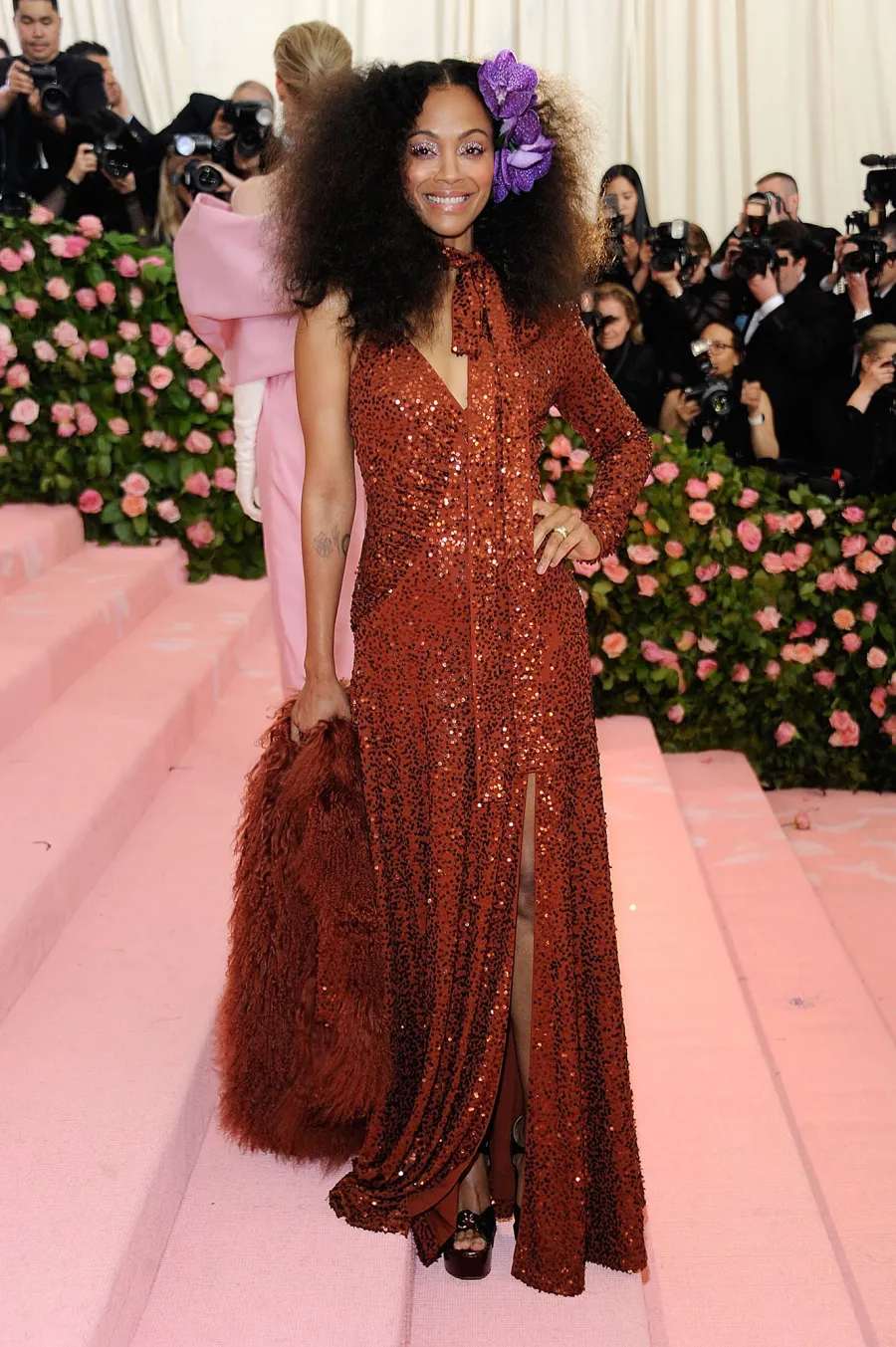 Zoe Saldana Red Carpet Michael Kors