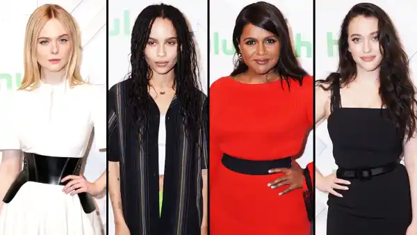 Elle Fanning, Zoe Kravitz, Mindy Kaling, and Kat Dennings Hulu Upfront Presentation 2019