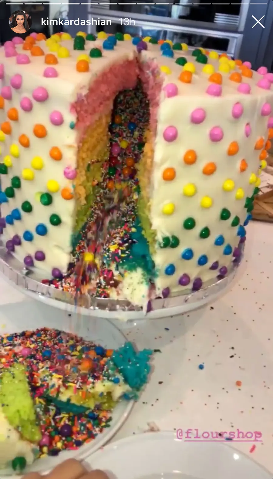 Colorful Birthday Cake