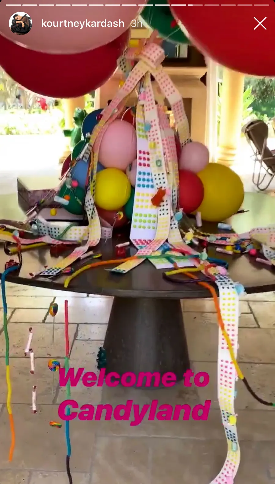 Ballons and Candy Buttons