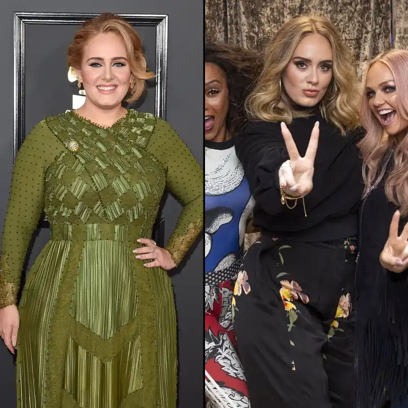 Adele Before and After With Spice Girls