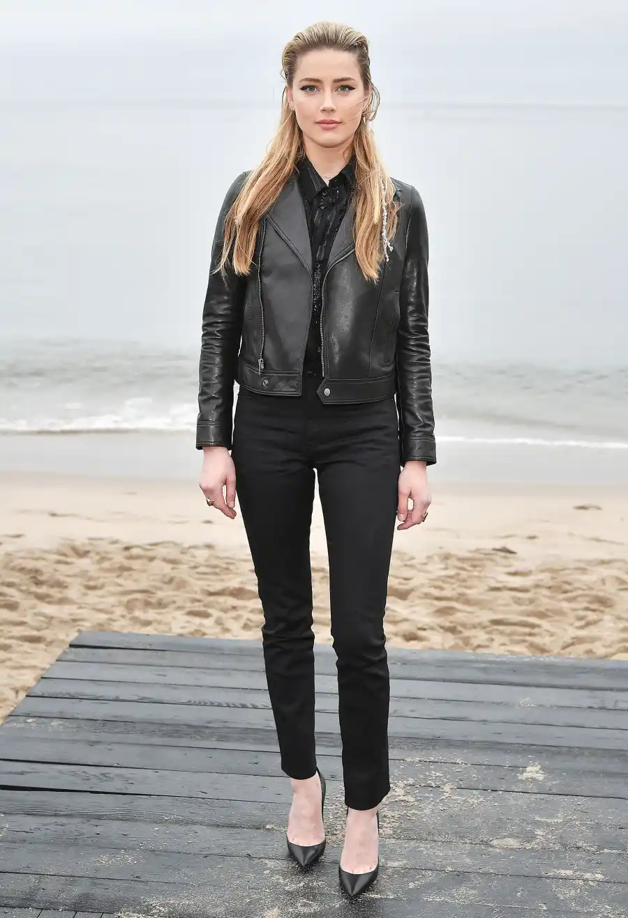 Amber Heard Saint Laurent Mens Show