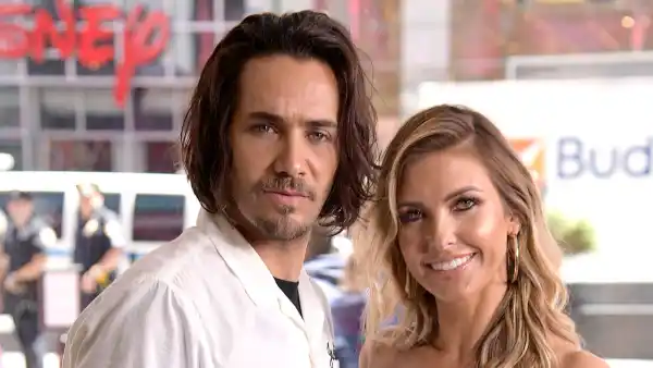 Audrina-Patridge-Flirts-With-Justin-Bobby-Brescia-To-Help-Get-Through-Her-Divorce-Flower-Dress Black Studd Belt