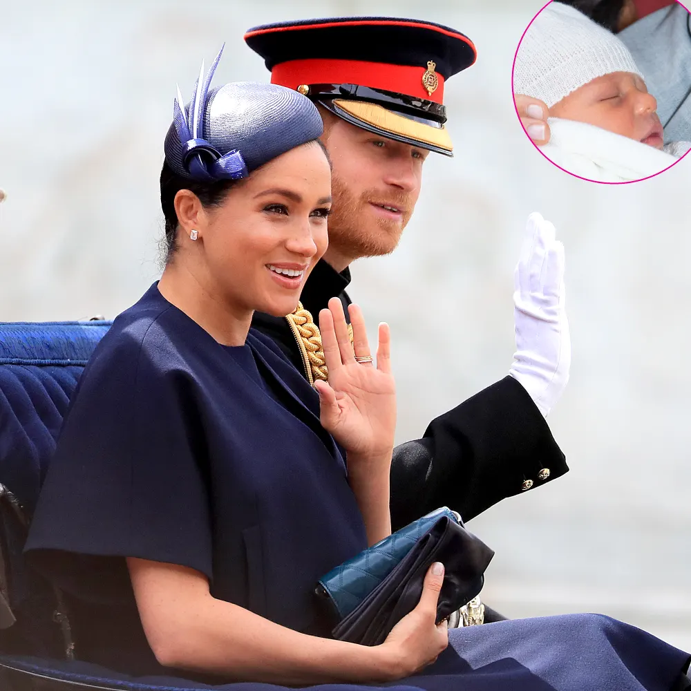Baby-Archie-Met-Some-of-His-Cousins-at-Trooping-the-Colour-Parade