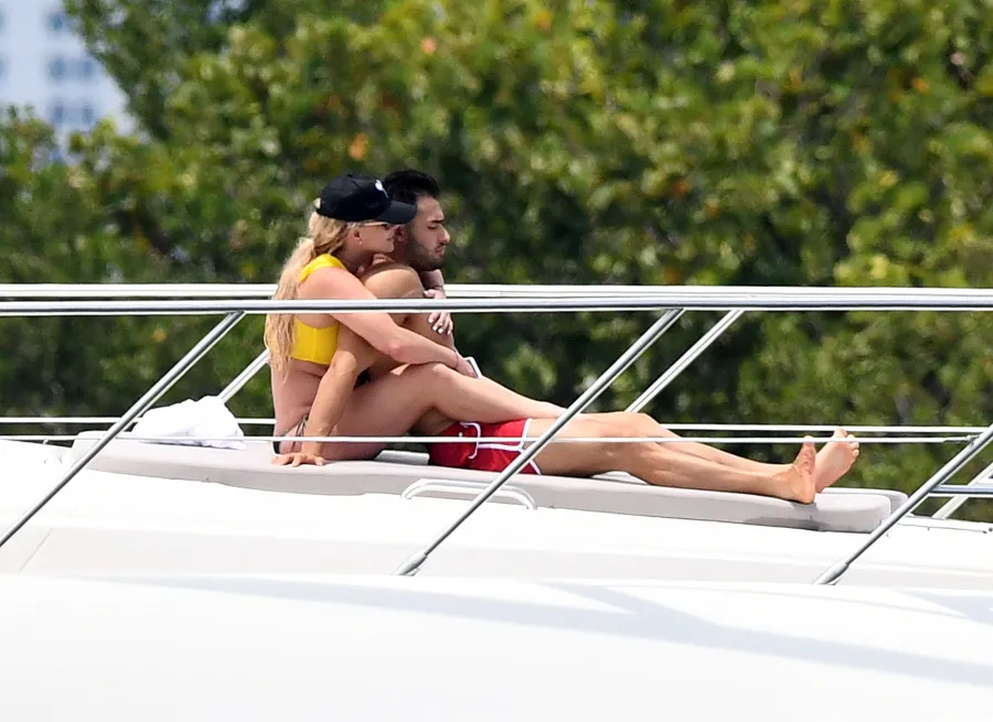 Britney Spears and Sam Asghari Recreate Titanic