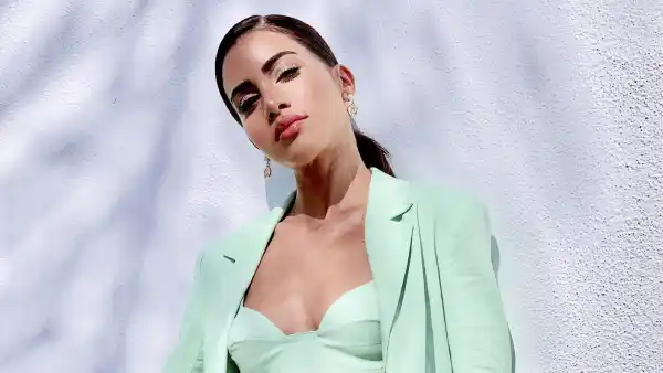 Camila Coelho Revolve Campaign Mint Suit