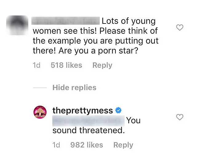 Erika Jayne Twitter Comments