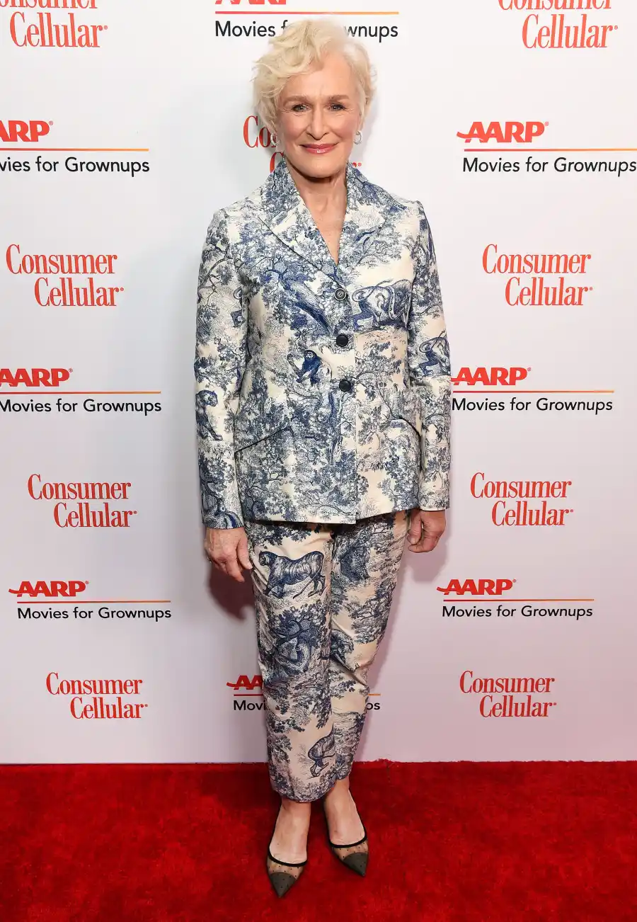 Glenn Close Printed Suits